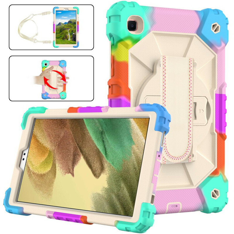 Coque Samsung Galaxy Tab A7 Lite Multi-Fonctionnelle Camouflage