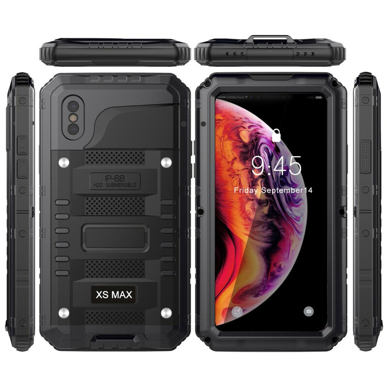 Coque iPhone X / XS Waterproof Super Résistante Métal