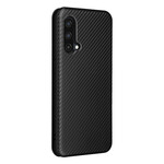 Flip Cover OnePlus Nord CE 5G Silicone Carbone Coloré