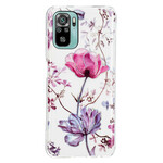 Coque Xiaomi Redmi Note 10 / Note 10s Marbrée Fleurs