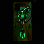 Coque Xiaomi Redmi Note 10 / Note 10s Attrape Rêves Hibou Fluorescente