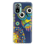 Coque Xiaomi Redmi Note 10 / Note 10s Hibou Mandala Fluorescente