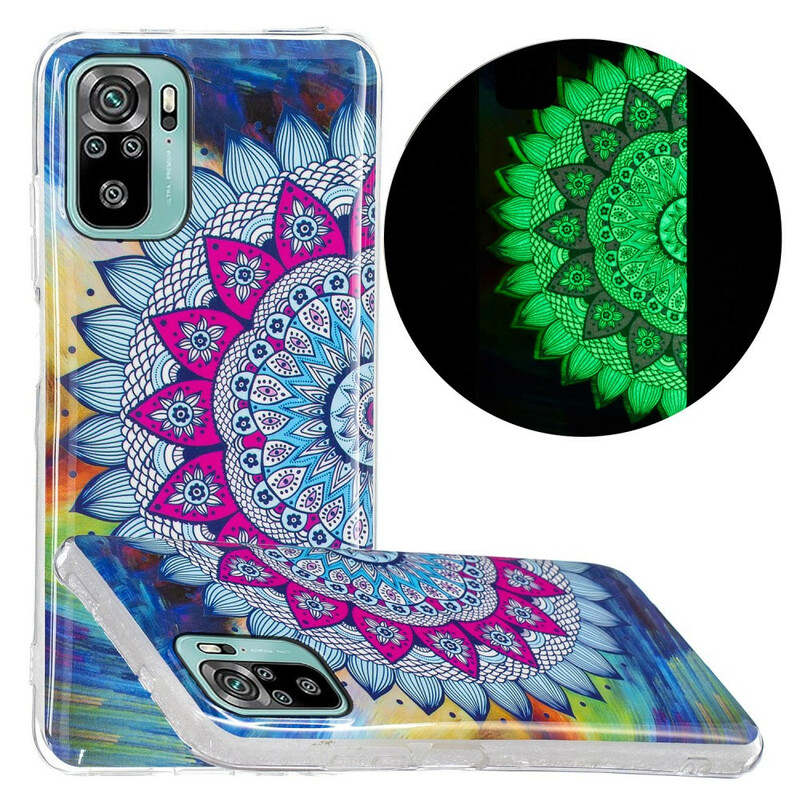 Coque Xiaomi Redmi Note 10 / Note 10s Mandala Coloré Fluorescente