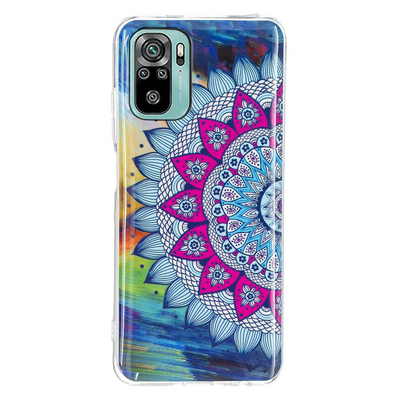 Coque Xiaomi Redmi Note 10 / Note 10s Mandala Coloré Fluorescente