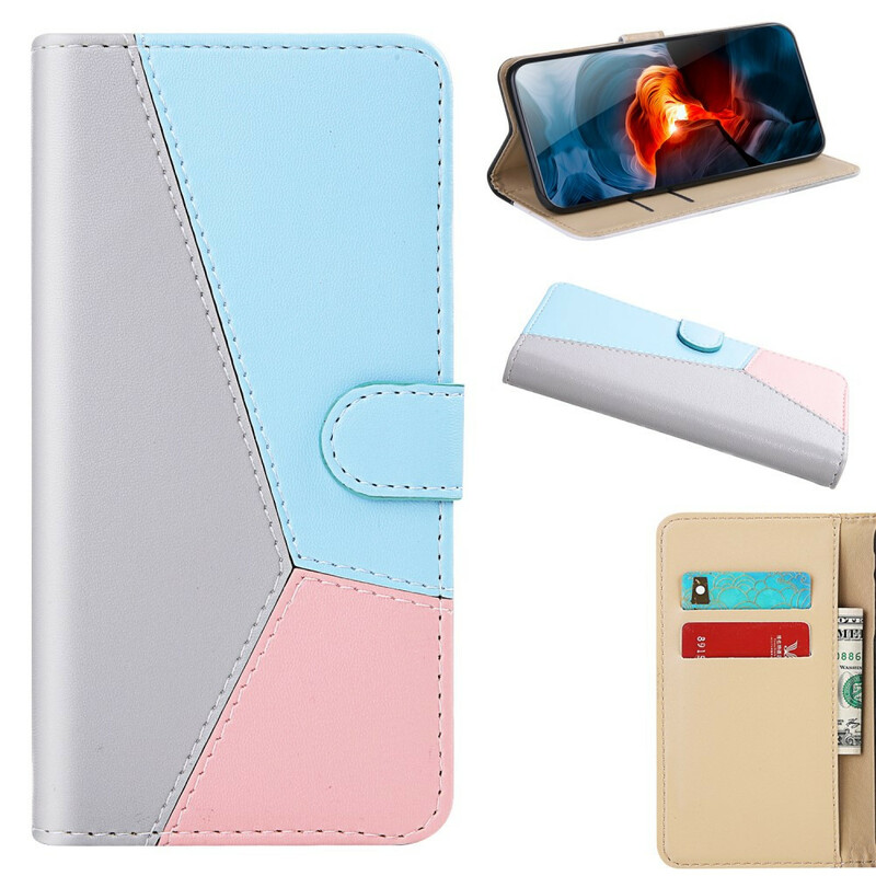 Housse Xiaomi Redmi Note 10 / Note 10s Effet Cuir Tricolore