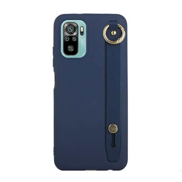 Coque Xiaomi Redmi Note 10/10S/Poco M5s Silicone avec Sangle Support