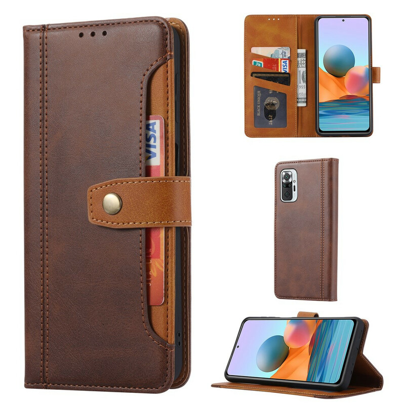 Housse Xiaomi Redmi Note 10 / Note 10s Porte-Carte Frontal et Sangle