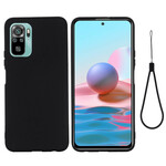 Coque Xiaomi Redmi Note 10 / Note 10s Silicone Liquide Avec Lanière