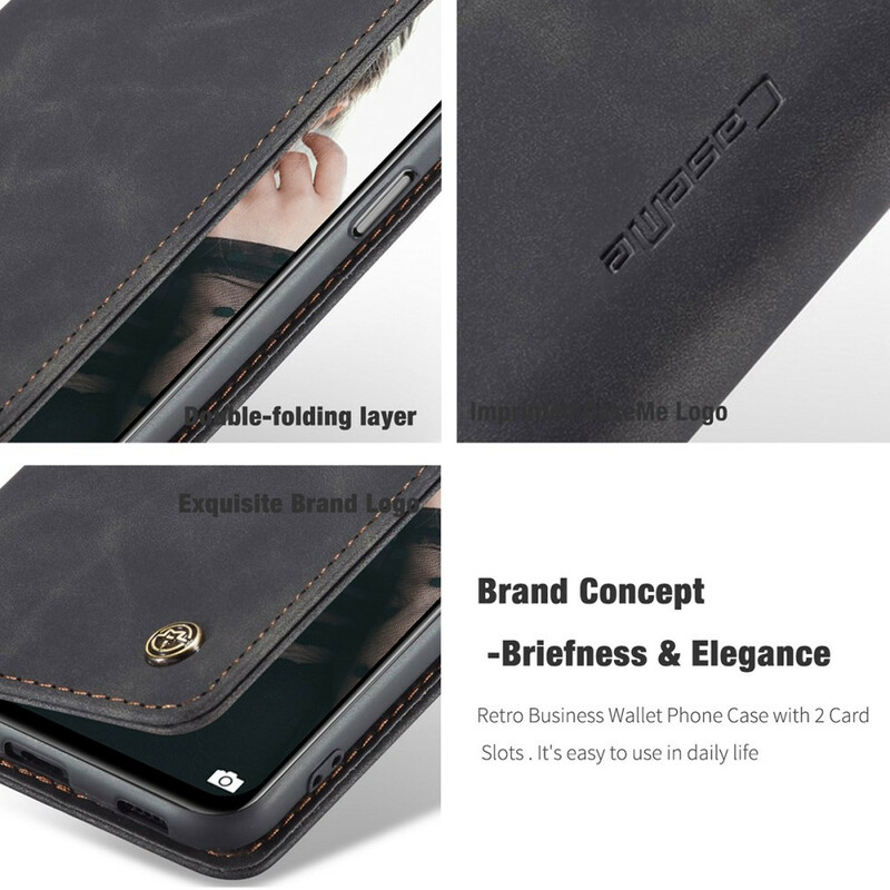 Flip Cover Xiaomi Redmi Note 10 / Note 10s Effet Cuir CASEME