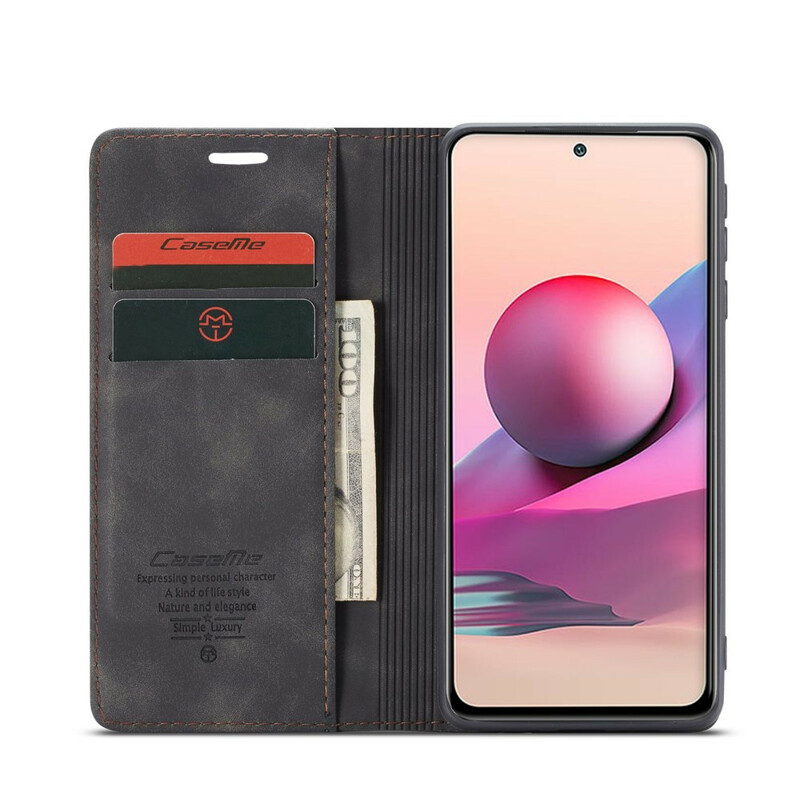 Flip Cover Xiaomi Redmi Note 10 / Note 10s Effet Cuir CASEME