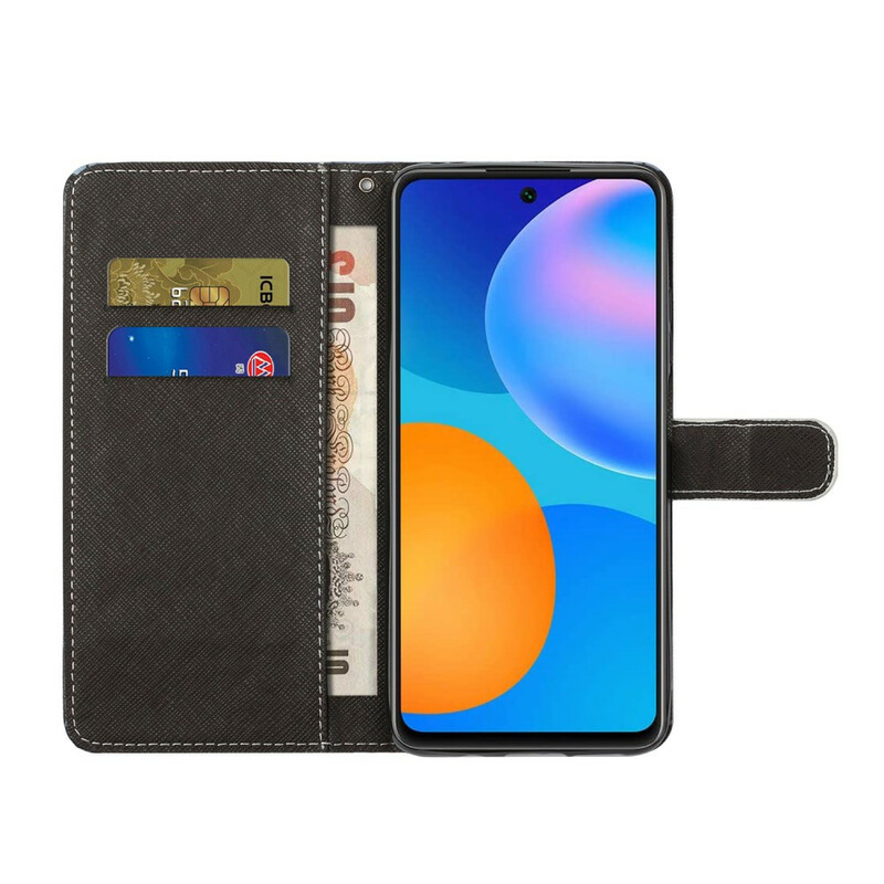 Housse Xiaomi Redmi Note 10 5G / Poco M3 Pro 5G Léopard à Lanière