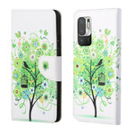 Housse Xiaomi Mi 10T / 10T Pro Arbre Feuillage Vert