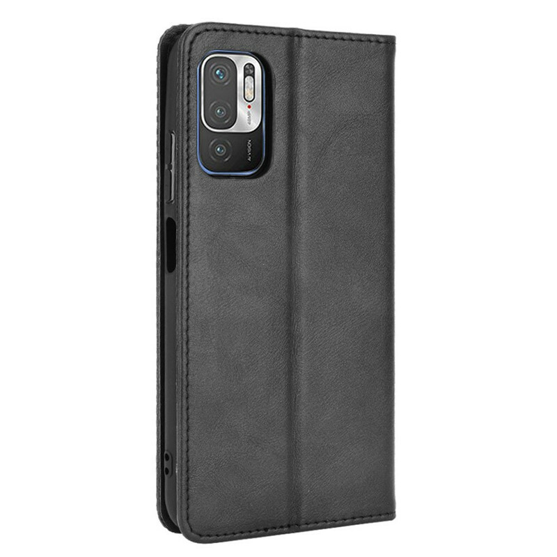 Flip Cover Xiaomi Poco F2 Pro Effet Cuir Vintage Stylisé