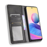 Flip Cover Xiaomi Poco F2 Pro Effet Cuir Vintage Stylisé