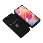 Flip Cover Xiaomi Redmi Note 10 5G / Poco M3 Pro 5G Fibre Carbone Coloré