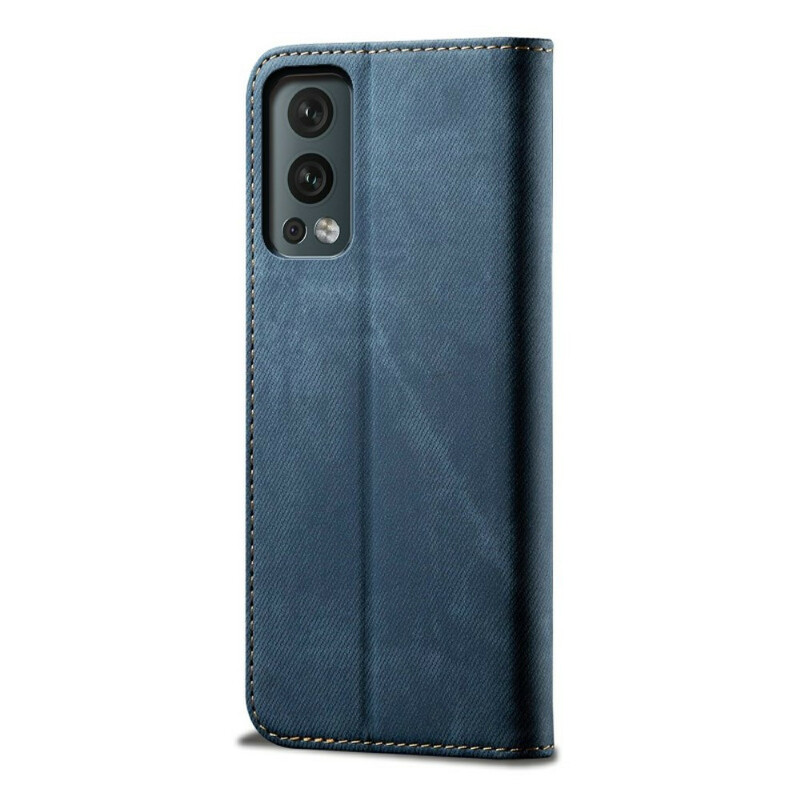 Flip Cover OnePlus Nord 2 5G Simili Cuir Texture Jeans