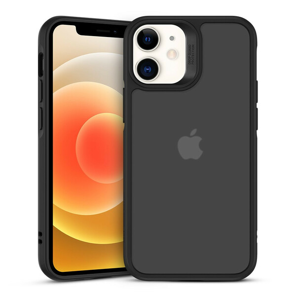 Coque iPhone 12 Mini Dos en Verre et Rebords en Silicone