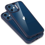 Coque iPhone 12 Mini Dos en Verre et Rebords en Silicone