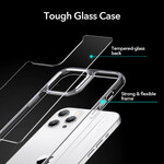 Coque iPhone 12 / 12 Pro Dos en Verre et Rebords en Silicone