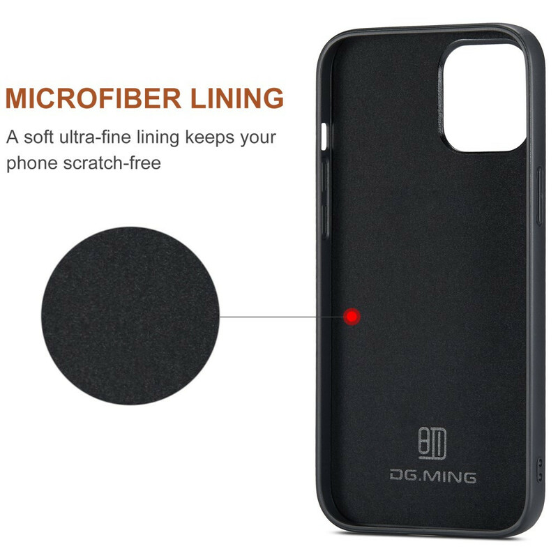 Coque iPhone 12 / 12 Pro Porte-Cartes Détachable DG.MING