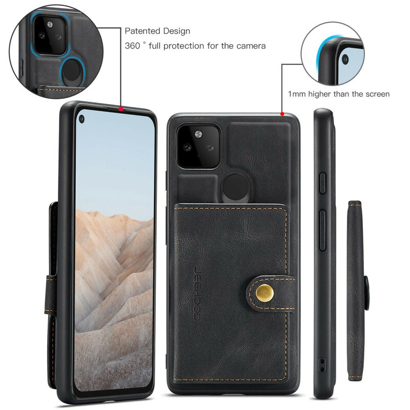 Coque Google Pixel 5A 5G Porte-Cartes Détachable