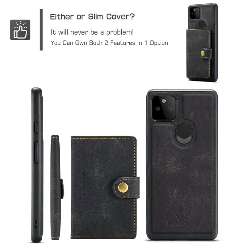 Coque Google Pixel 5A 5G Porte-Cartes Détachable