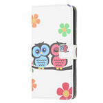 Housse iPhone 13 Mini Couple de Hiboux