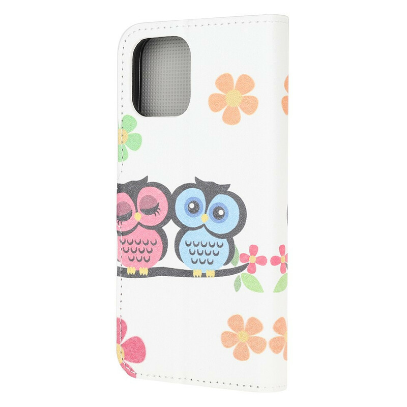 Housse iPhone 13 Mini Couple de Hiboux