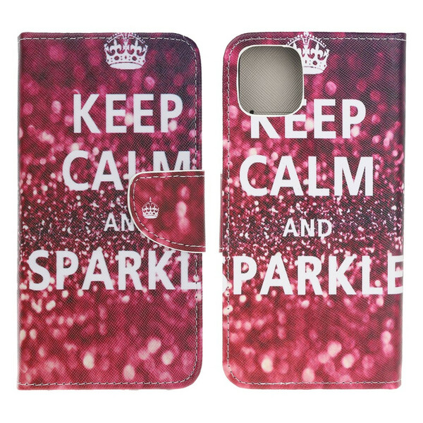 Housse iPhone 13 Mini Keep Calm and Sparkle