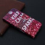 Housse iPhone 13 Mini Keep Calm and Sparkle