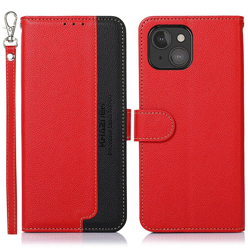 Housse iPhone 13 Mini Style Litchi RFID KHAZNEH