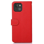 Housse iPhone 13 Mini Style Litchi RFID KHAZNEH