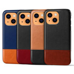 Coque iPhone 13 Mini Effet Cuir Bicolore KSQ