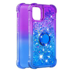 Coque iPhone 13 Mini Paillettes Anneau-Support