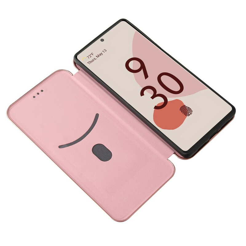 Flip Cover Google Pixel 6 Silicone Carbone Coloré