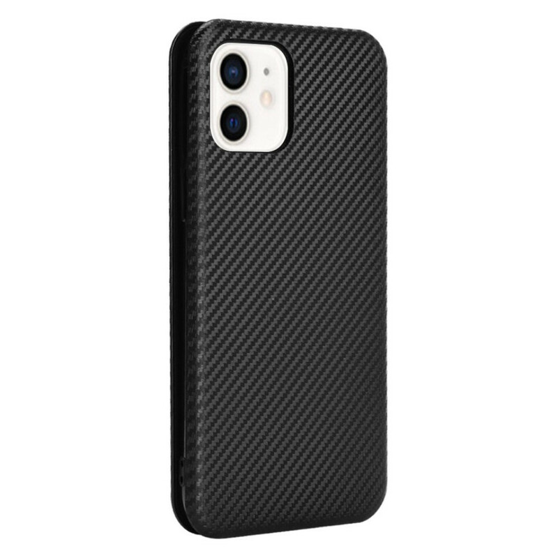 Flip Cover iPhone 13 Mini Fibre Carbone