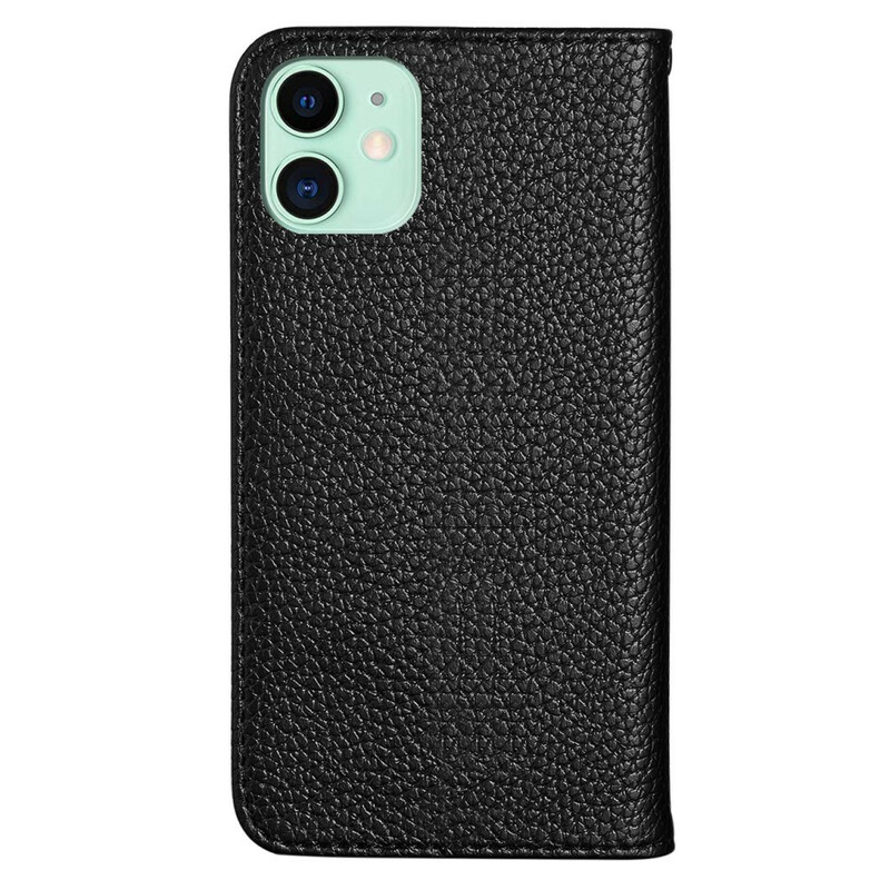 Flip Cover iPhone 13 Mini Simili Cuir Litchi Ultra Chic