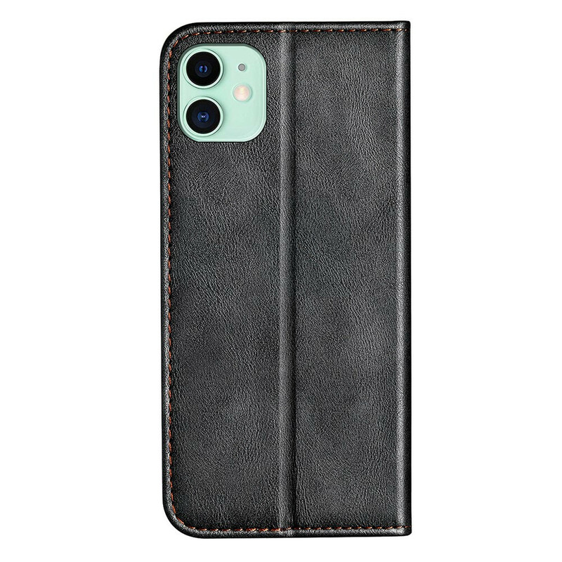 Flip Cover iPhone 13 Mini Bicolore Effet Cuir