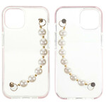 Coque iPhone 13 Mini Silicone Bracelet Perles