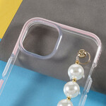 Coque iPhone 13 Mini Silicone Bracelet Perles