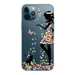 Coque iPhone 13 Pro Max Jeune Fille Fleurie