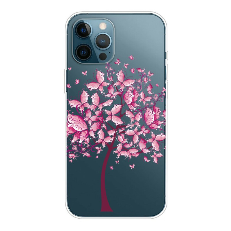 Coque iPhone 13 Pro Max Top Arbre Rose