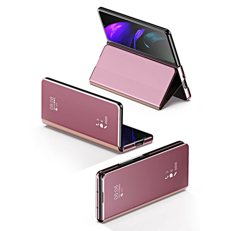 Flip Cover Samsung Galaxy Z Fold 3 5G Couverture Miroir