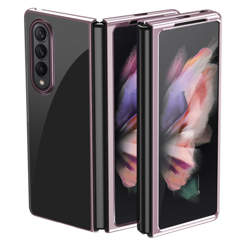 Coque Samsung Galaxy Z Fold 3 5G Transparente Rebords Style Métal