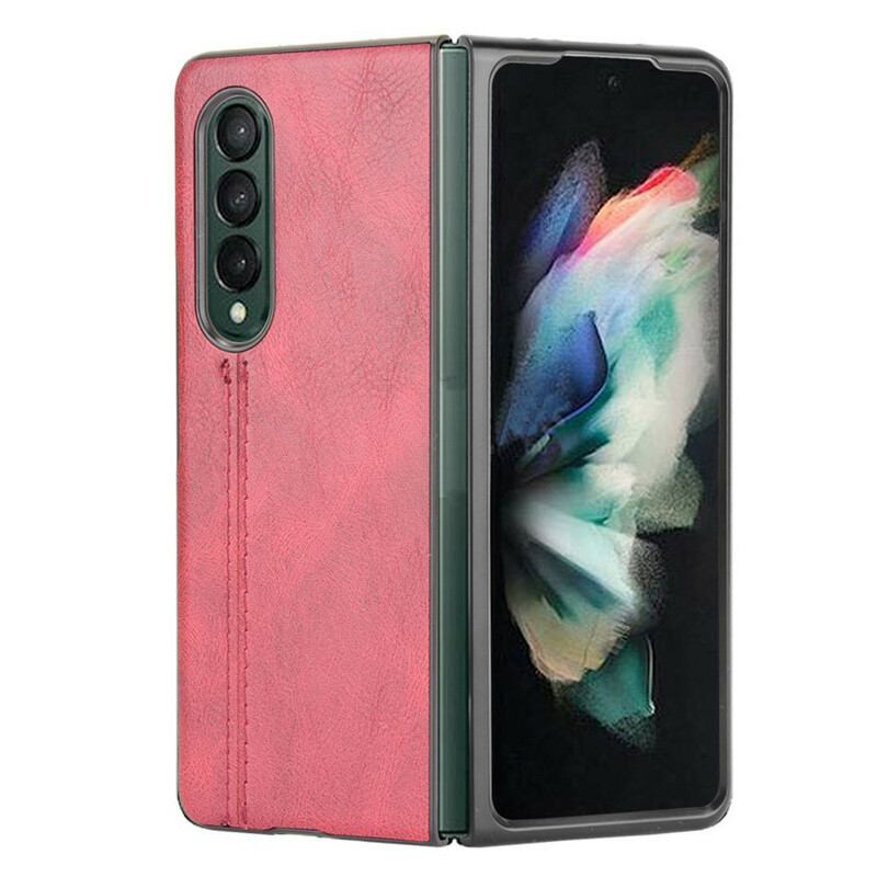 Coque Samsung Galaxy Z Fold 3 5G Effet Cuir Couture