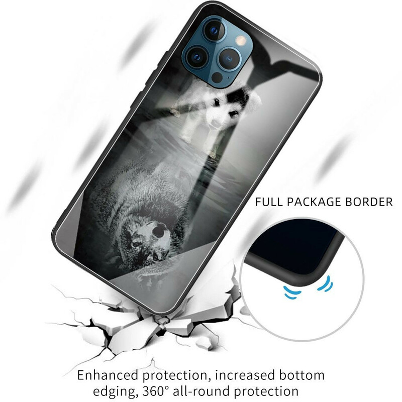 Coque iPhone 13 Pro Verre Trempé Rêve de Chiot