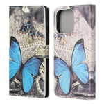 Housse iPhone 13 Pro Papillon Bleu