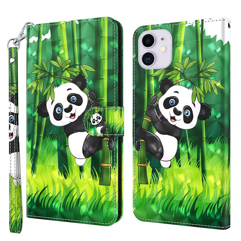 Housse iPhone 13 Pro Panda et Bambou