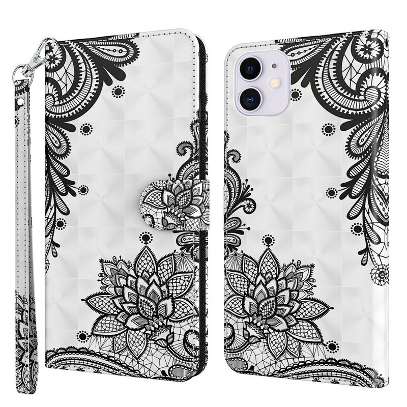 Housse iPhone 13 Pro Fleurs Dentelle