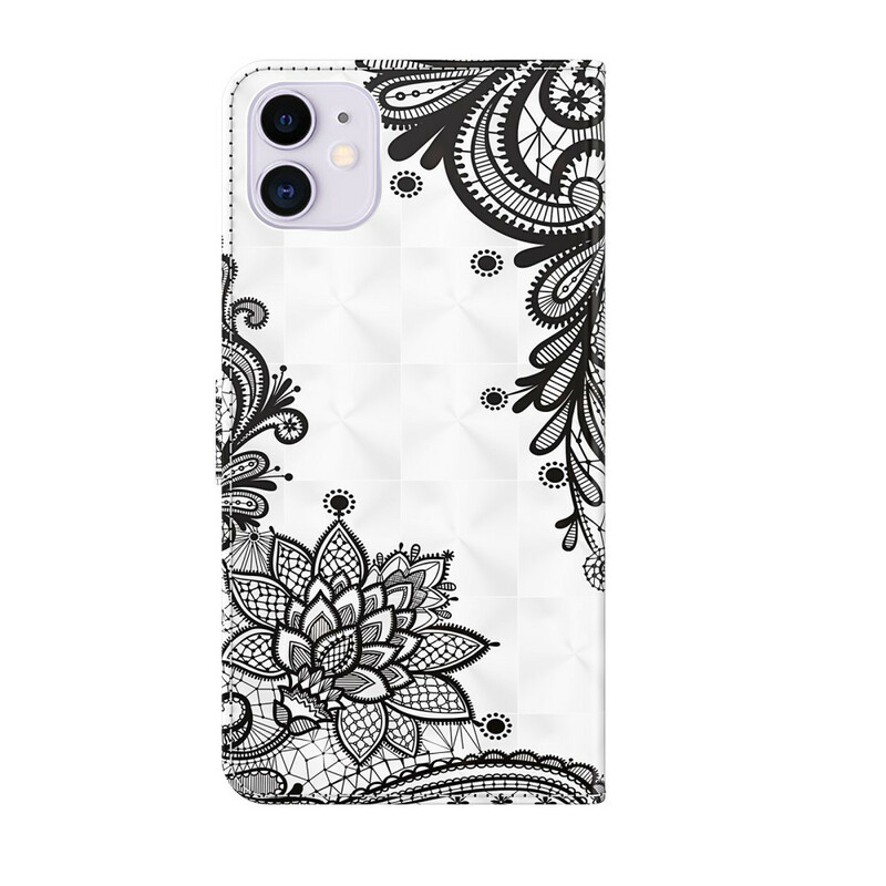 Housse iPhone 13 Pro Fleurs Dentelle